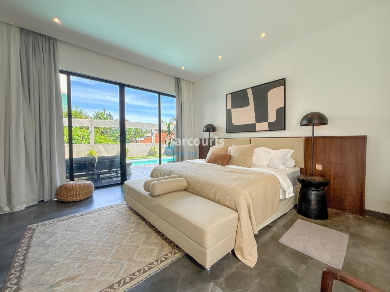 Tegal Cupek Villa Master Bedroom Pool View