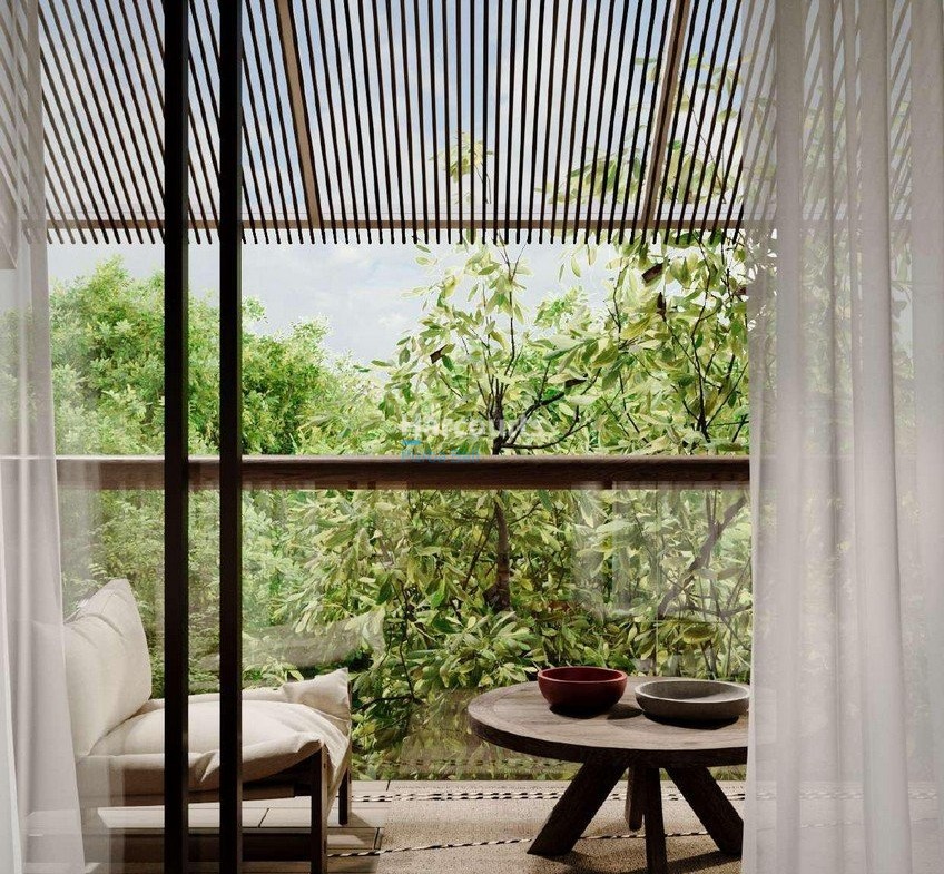 Set Peaceful Coastal Enclave Tropical Modern