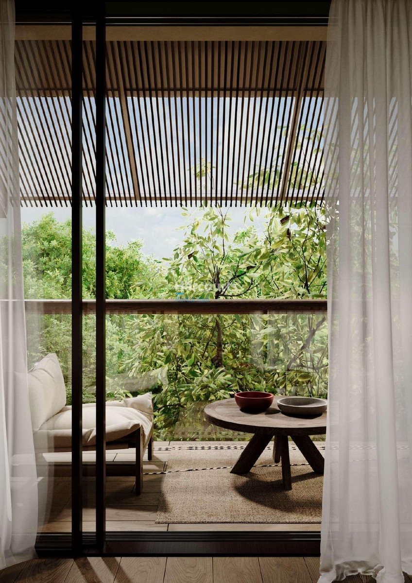 Set Peaceful Coastal Enclave Tropical Modern