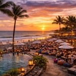 Bali Sunset At Seminyak Beach