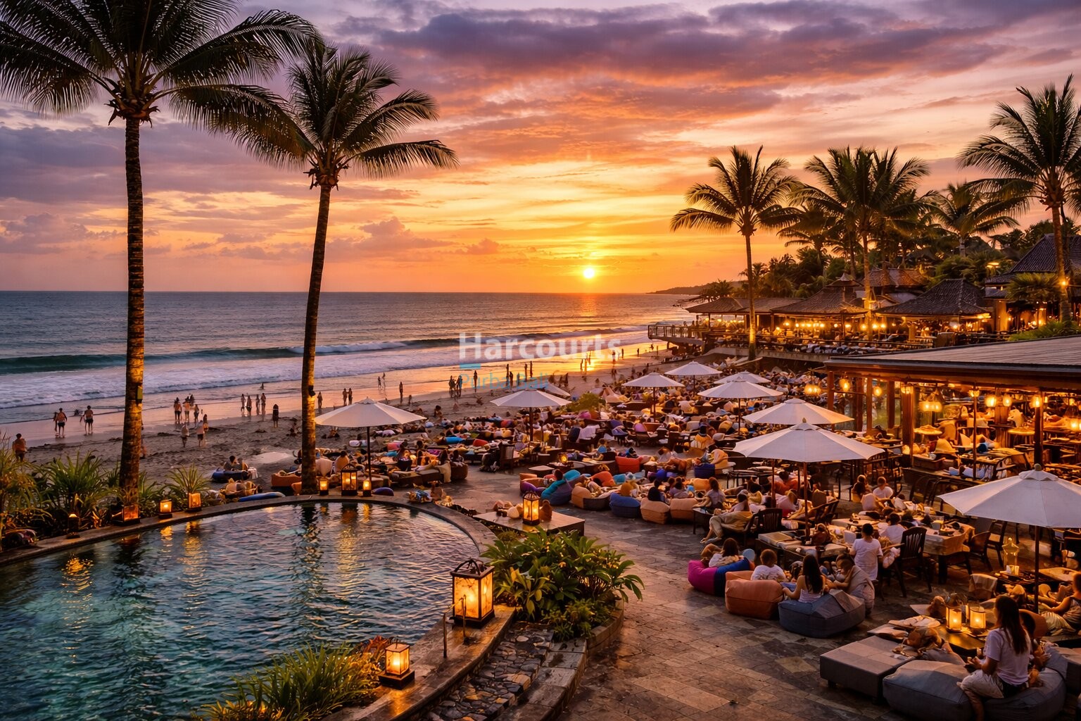 Bali Sunset At Seminyak Beach