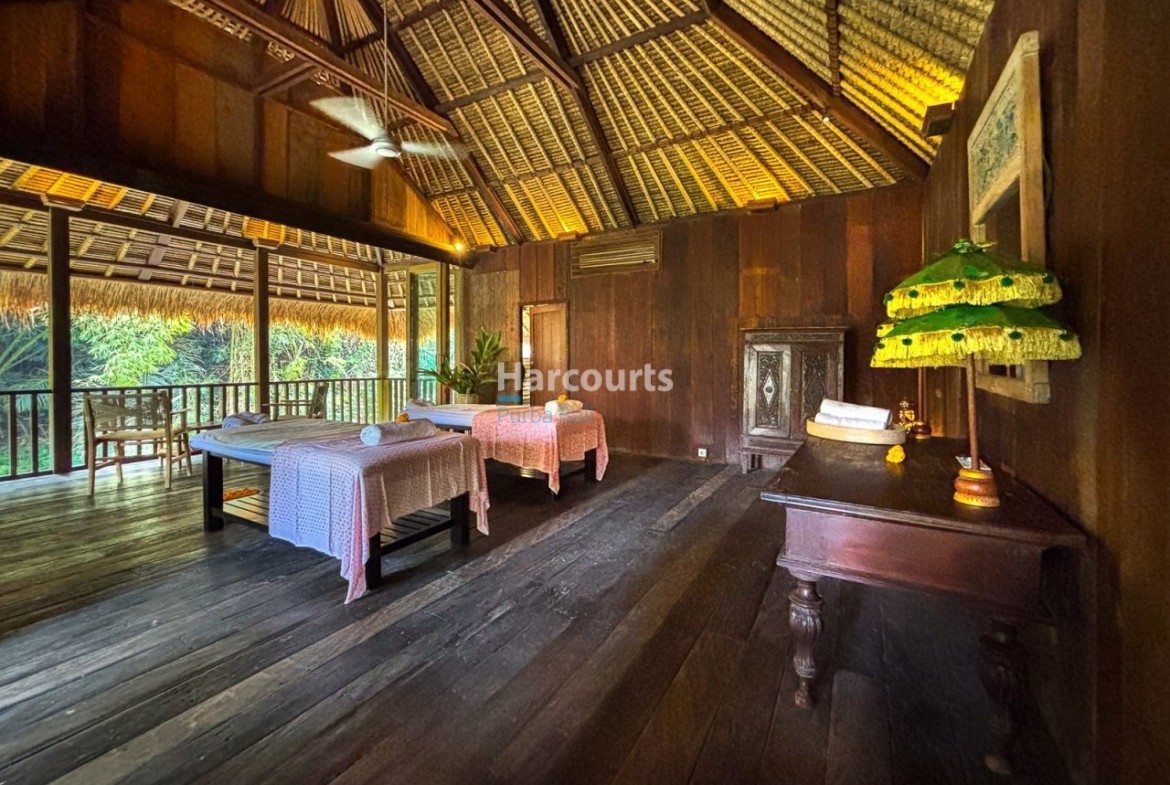 Positioned Amidst Serene Rice Bali Home