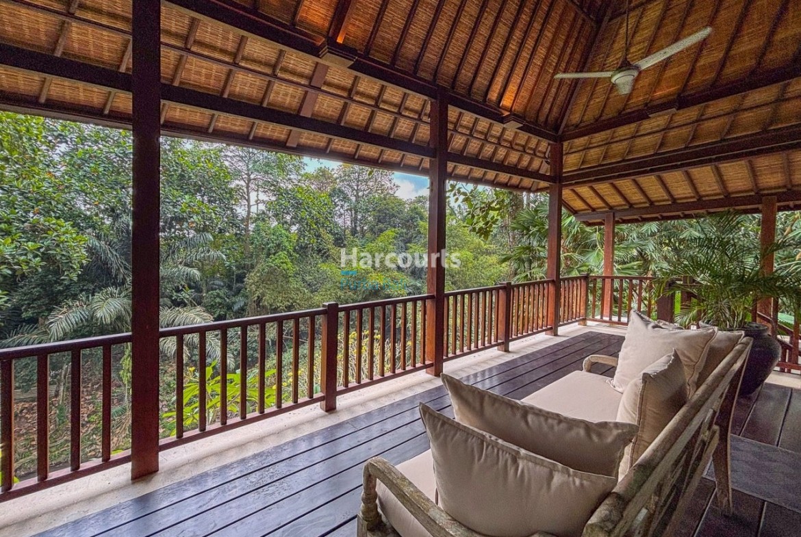 Positioned Amidst Serene Rice Swimming Pool