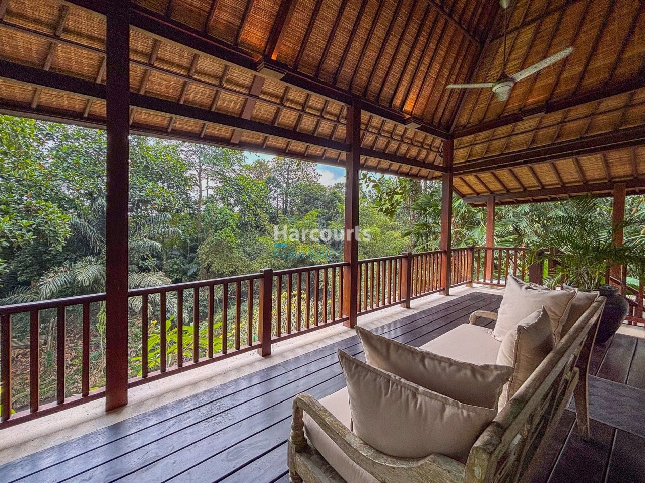 Positioned Amidst Serene Rice Swimming Pool