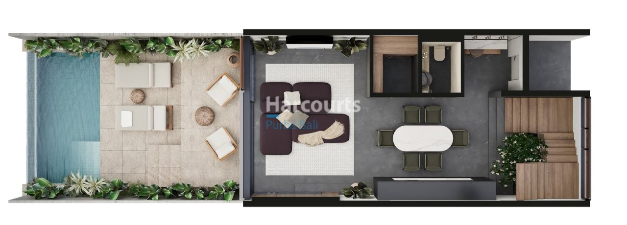 Set Within Lush Jungle Bali Home