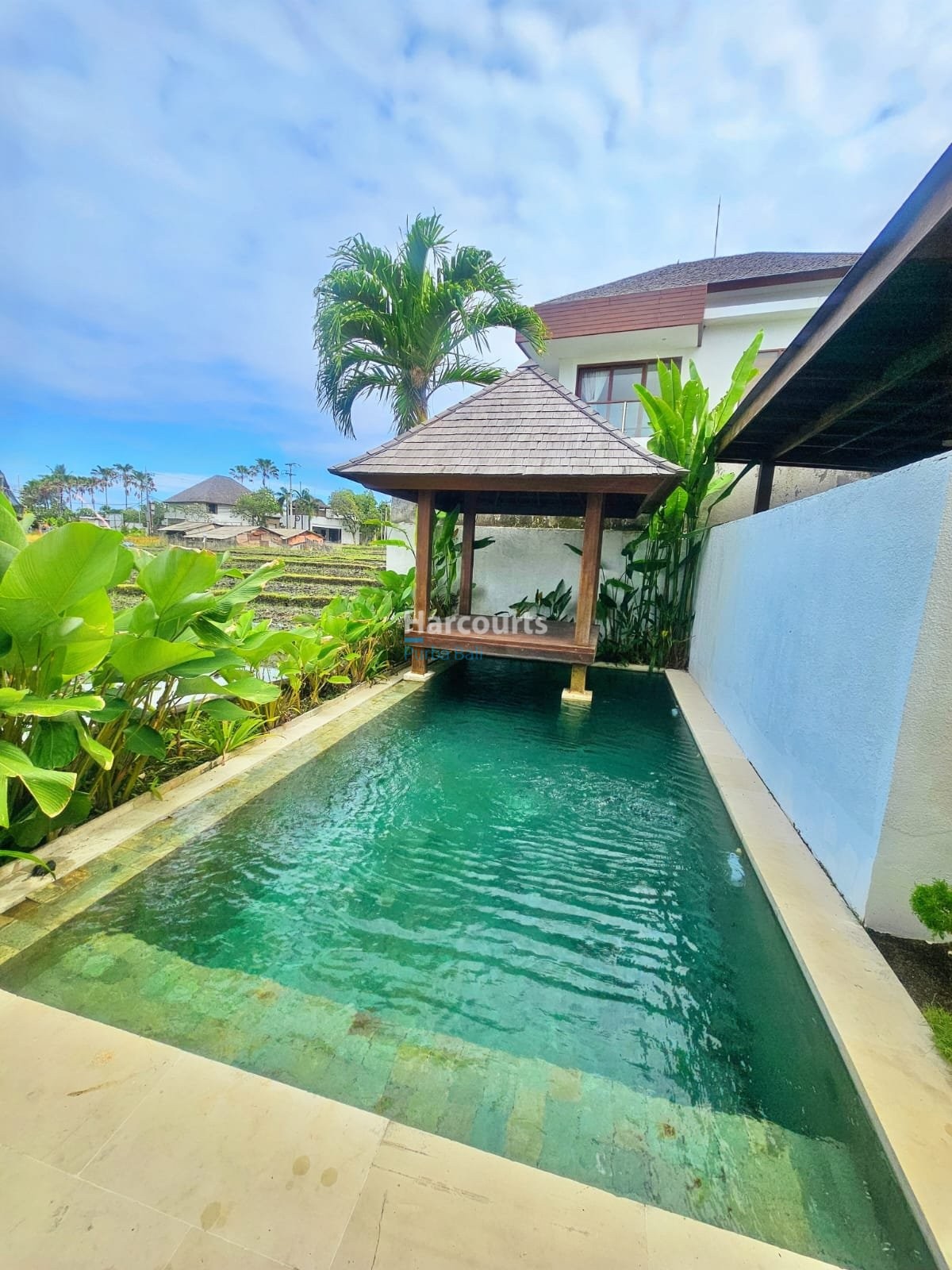 Located Peaceful Coastal Village Ricefield View