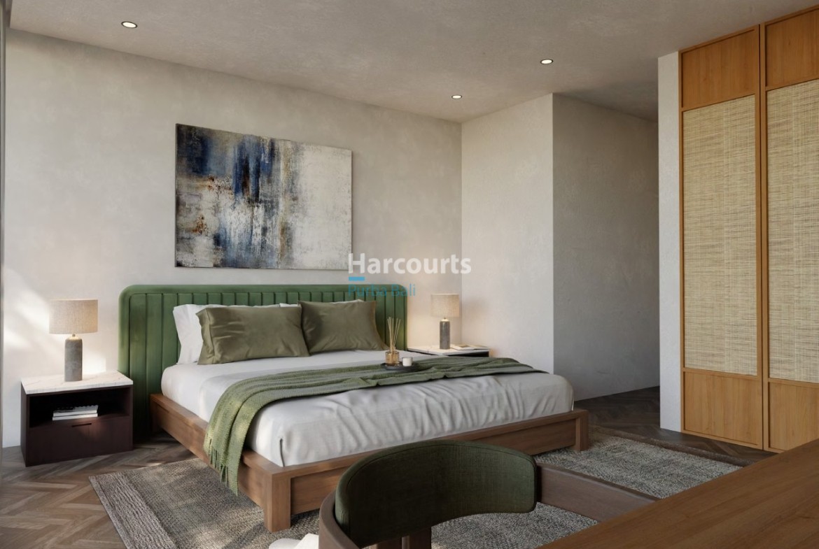 Modern Bedroom Leasehold Villa Ricefield View