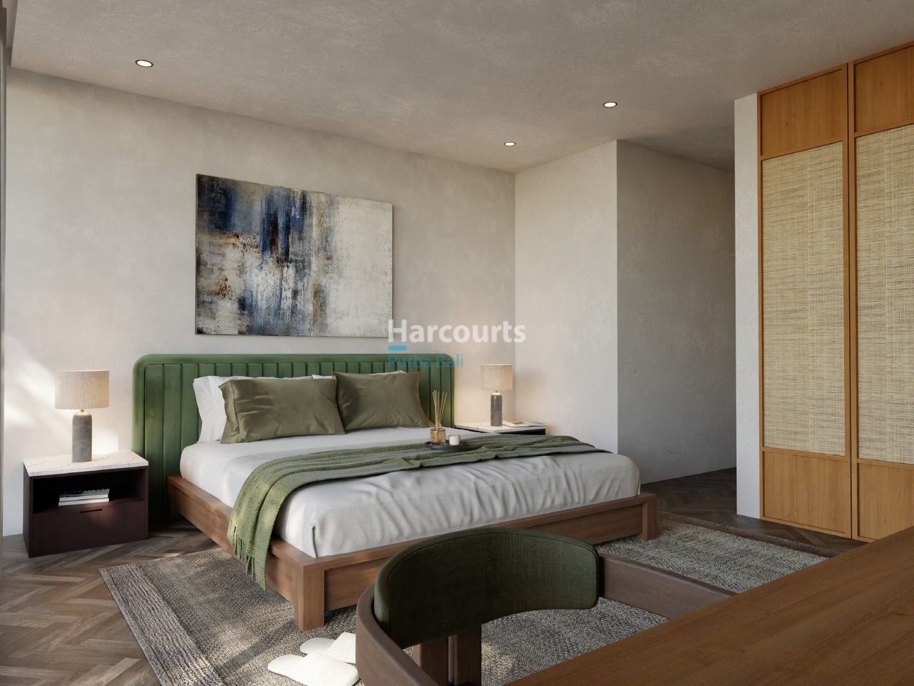Modern Bedroom Leasehold Villa Ricefield View