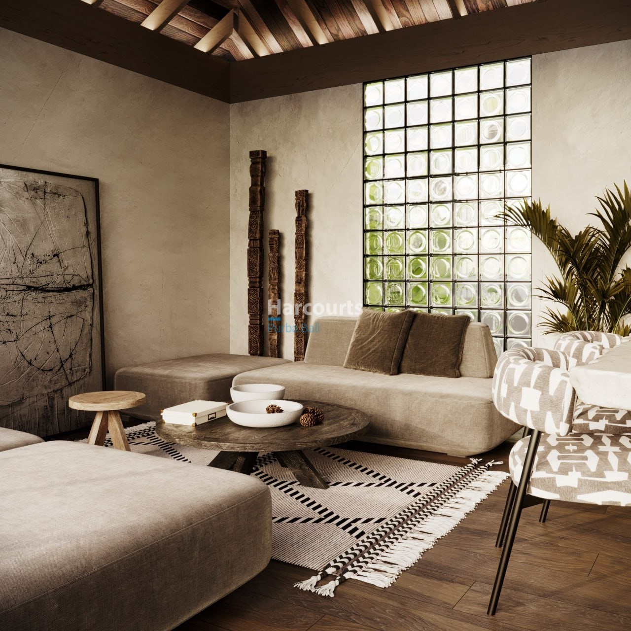 Nestled Within Lush Artistic Swimming Pool