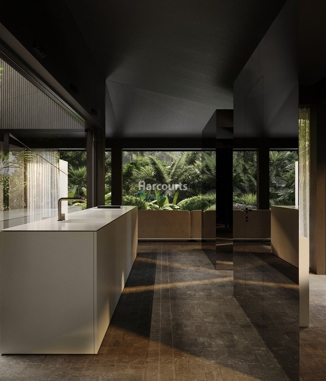 Positioned Within Lush Green Ricefield View