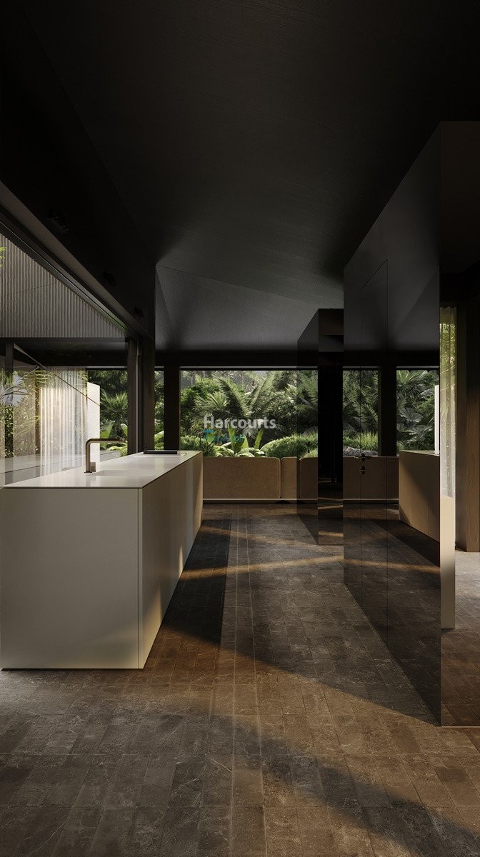Positioned Within Lush Green Ricefield View