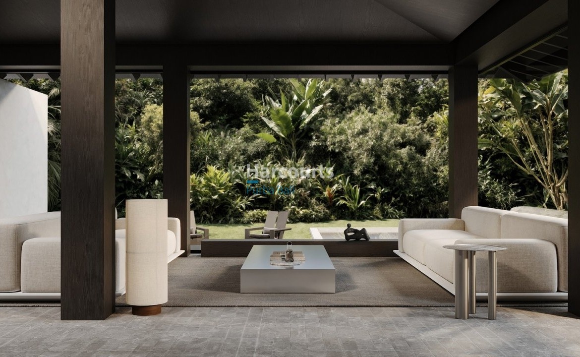 Positioned Within Lush Green Tropical Modern