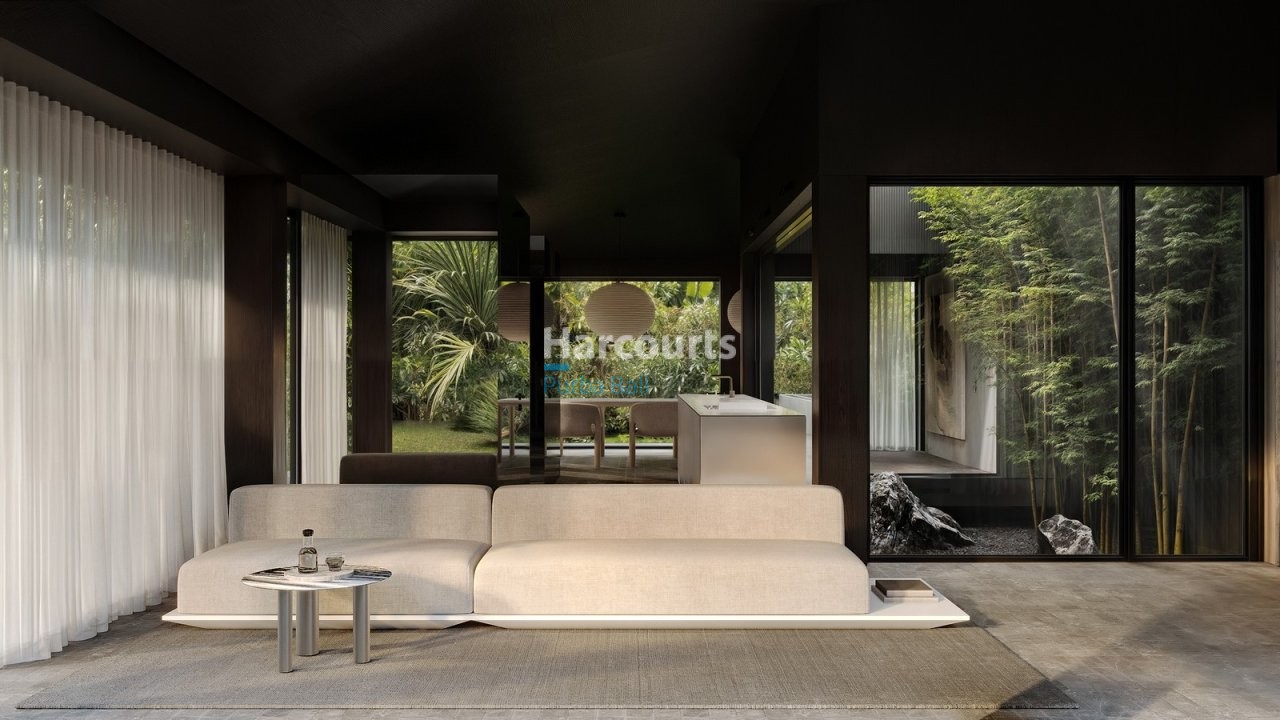 Positioned Within Lush Green Tropical Modern