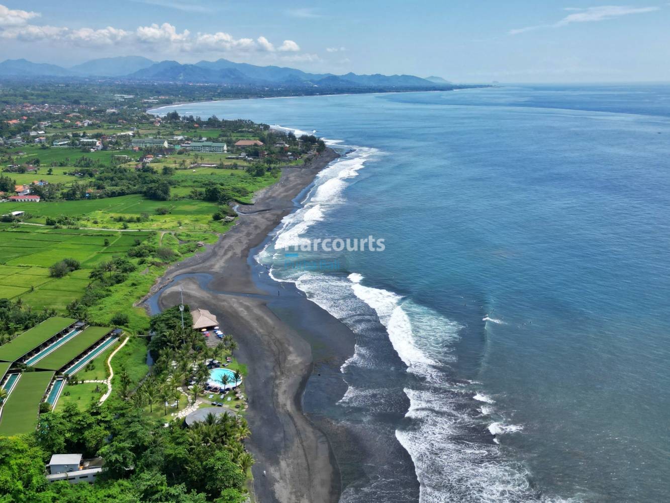 Keramas Beach Aerial