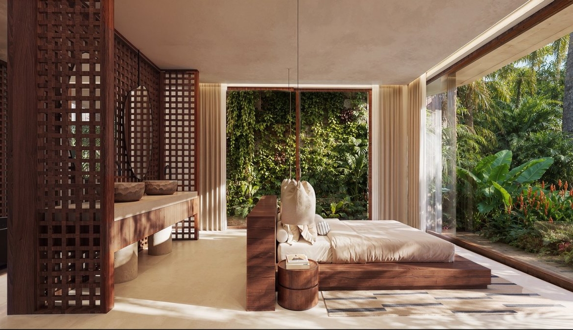 Experience Elevated Tropical Living Ricefield View