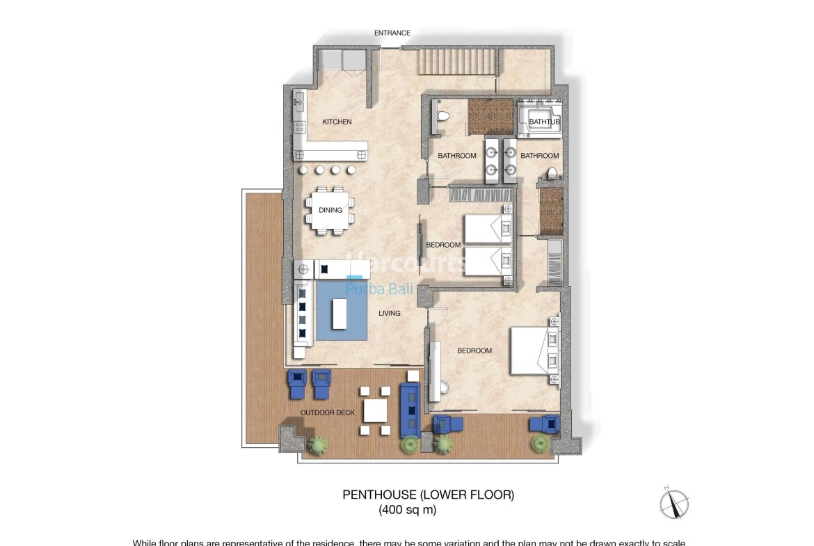 Canggu Penthouse Floor Plan Page 1