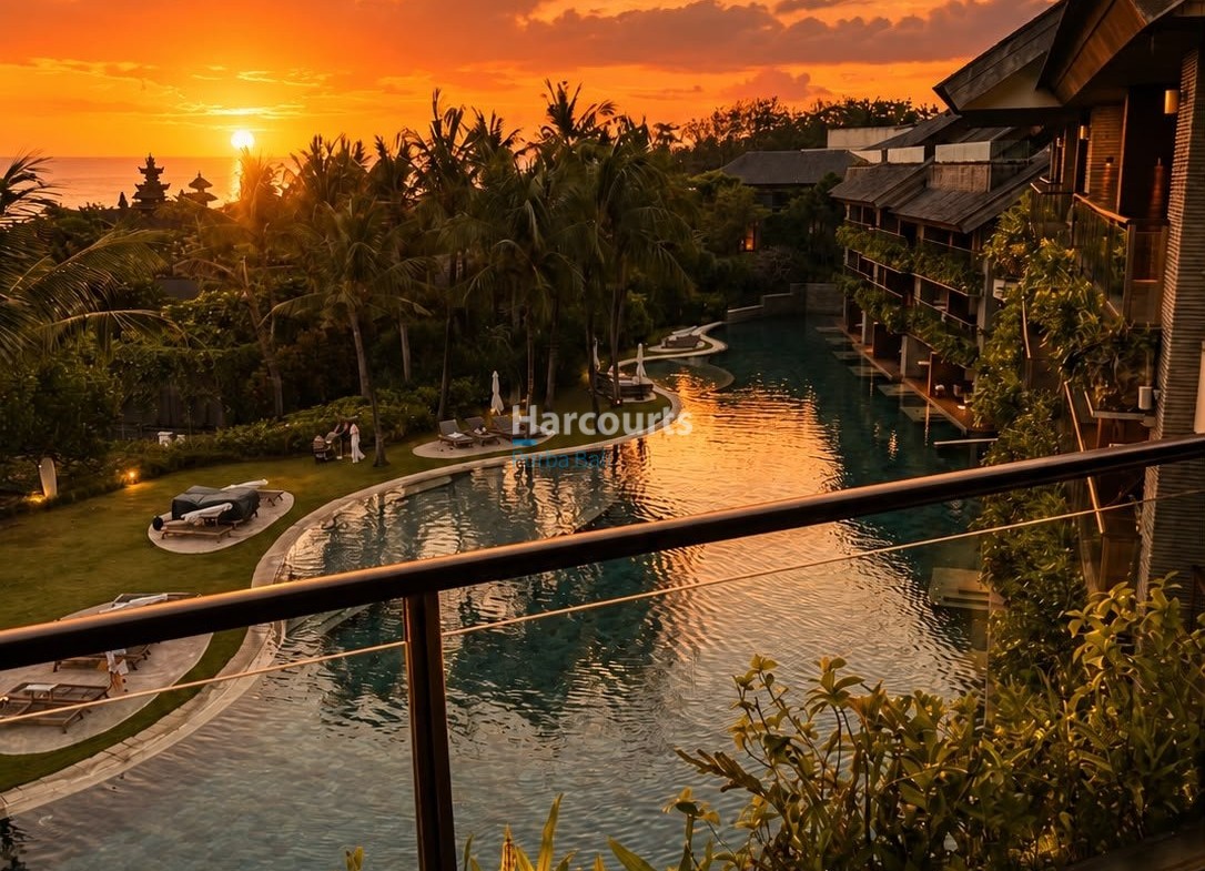 Positioned Directly Above Iconic Swimming Pool