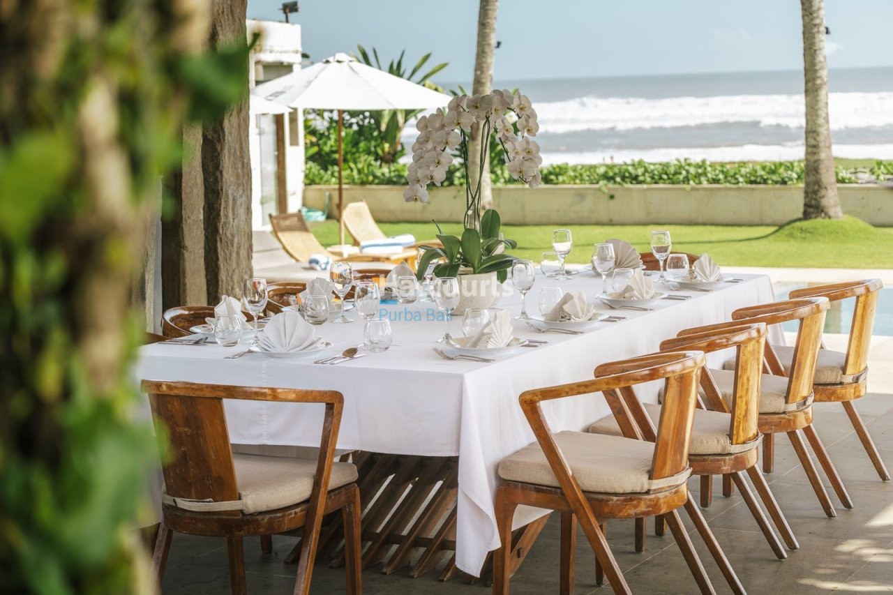 Spectacular Beachfront Freehold Villa Ricefield View