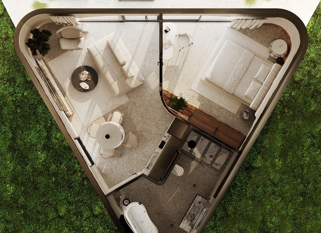 Discover Distinctive One Bedroom Villa Tropical Modern