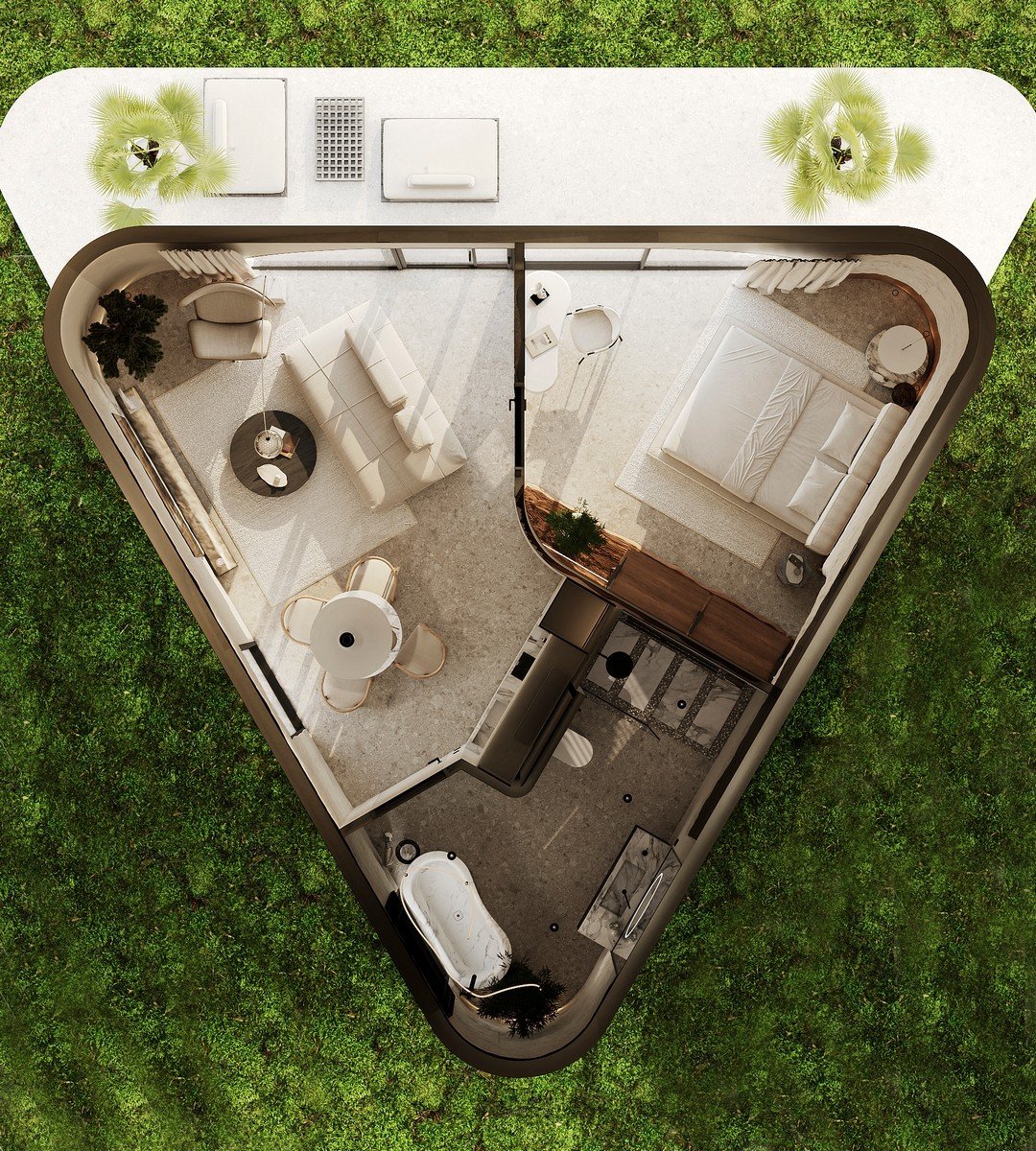 Discover Distinctive One Bedroom Villa Tropical Modern