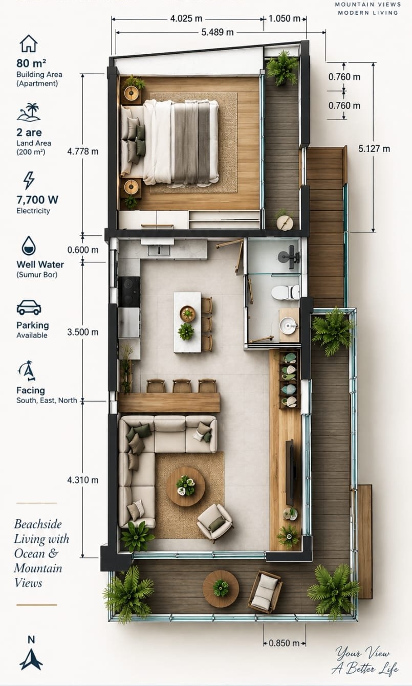 Set Within Established Beachfront For Sale