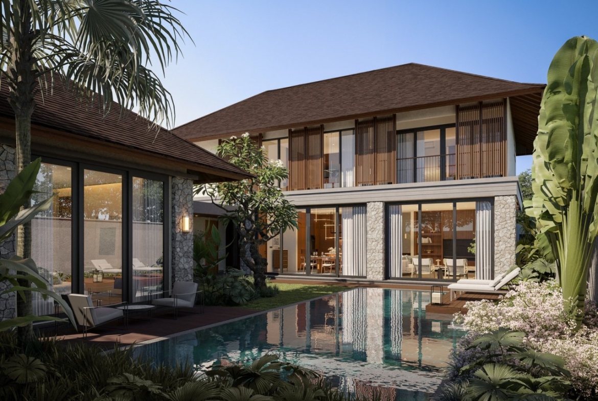 Spacious Four Bedroom Residence Designed Ricefield View