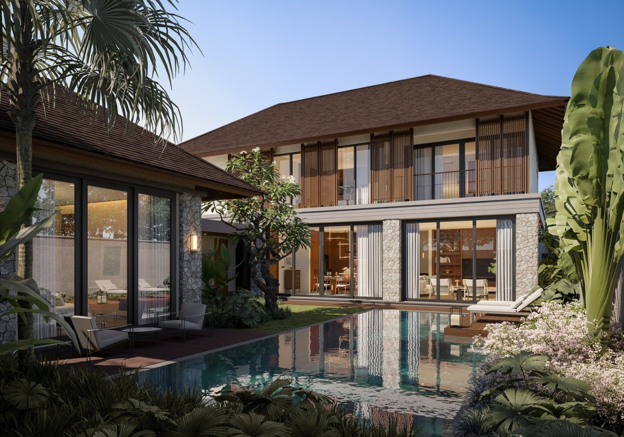 Spacious Four Bedroom Residence Designed Ricefield View