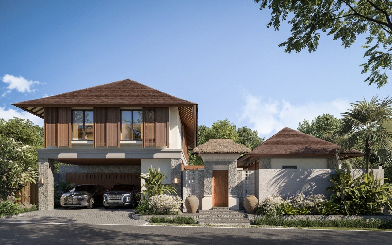 This Thoughtfully Designed Tropical Ricefield View