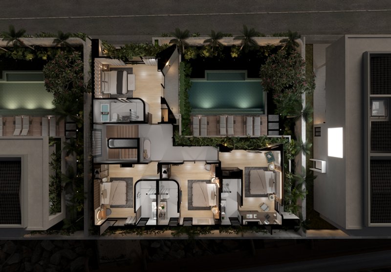 Modern Four Bedroom Villa Private Luxury Living