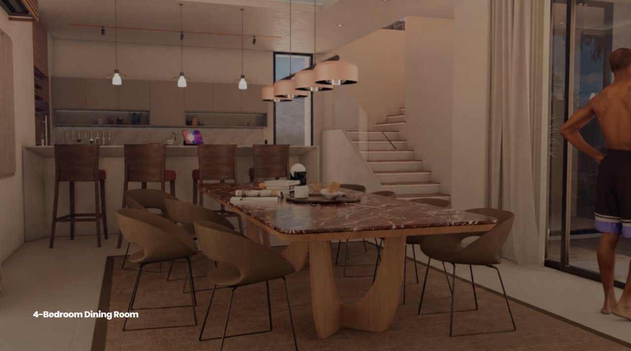 Modern Four Bedroom Villa Private Ricefield View