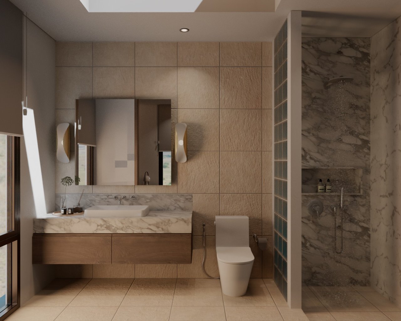 Set Within Private Gated Tropical Modern